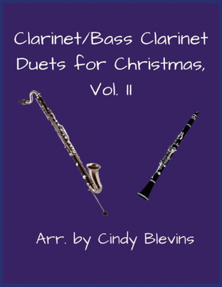 Book cover for Clarinet and Bass Clarinet Duets for Christmas, Vol. II