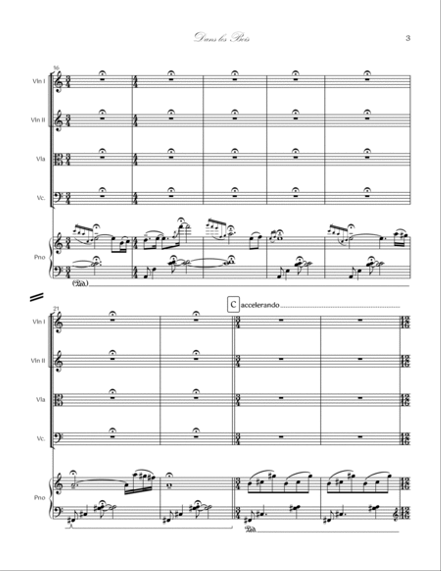 10. Dans le Bois Piano Quintet Piano Quintet scores gallery preview page 3
