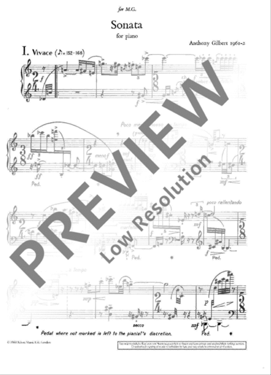 Sonata No. 1 Sonata No. 1 Piano Solo scores gallery preview page 3