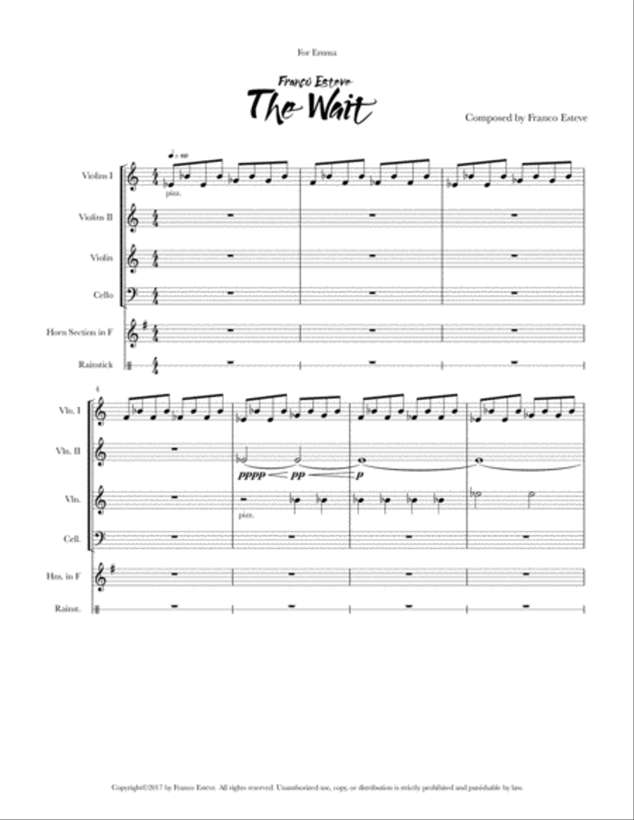 The Wait Chamber Orchestra scores gallery preview page 2