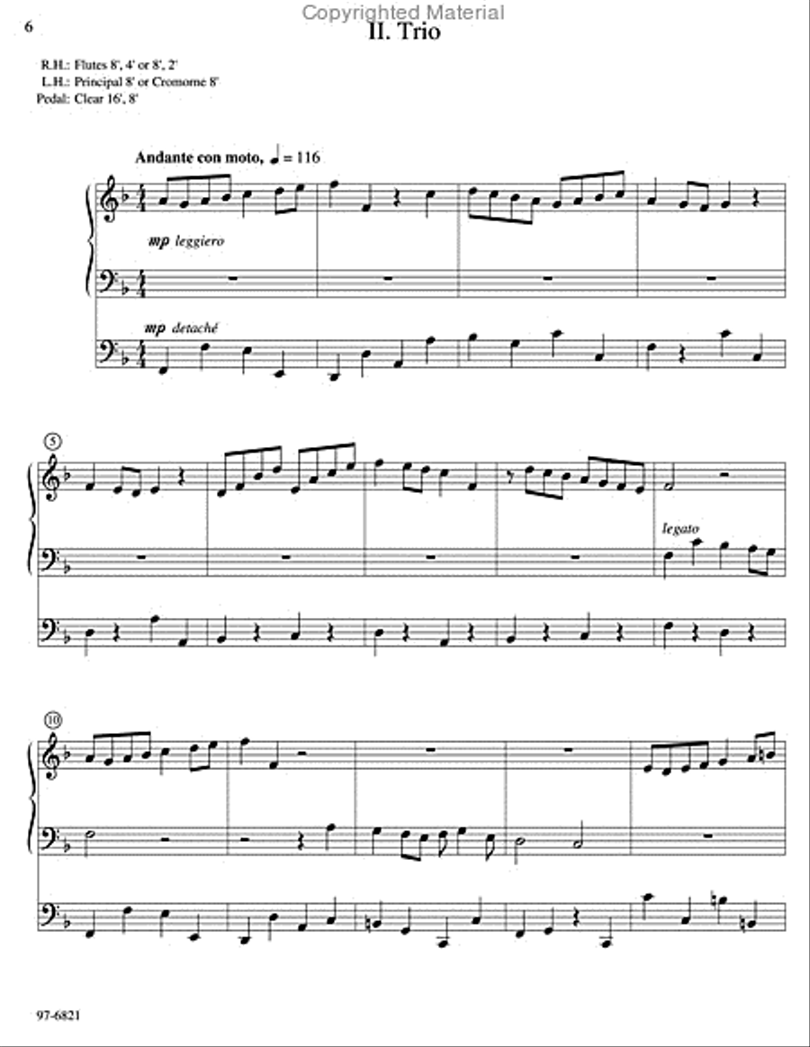 Partita on Salve feste dies / Hail Thee, Festival Day Organ scores gallery preview page 3