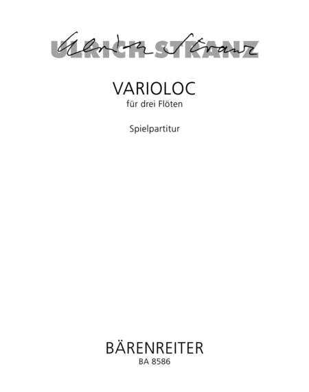 Varioloc for three Flutes