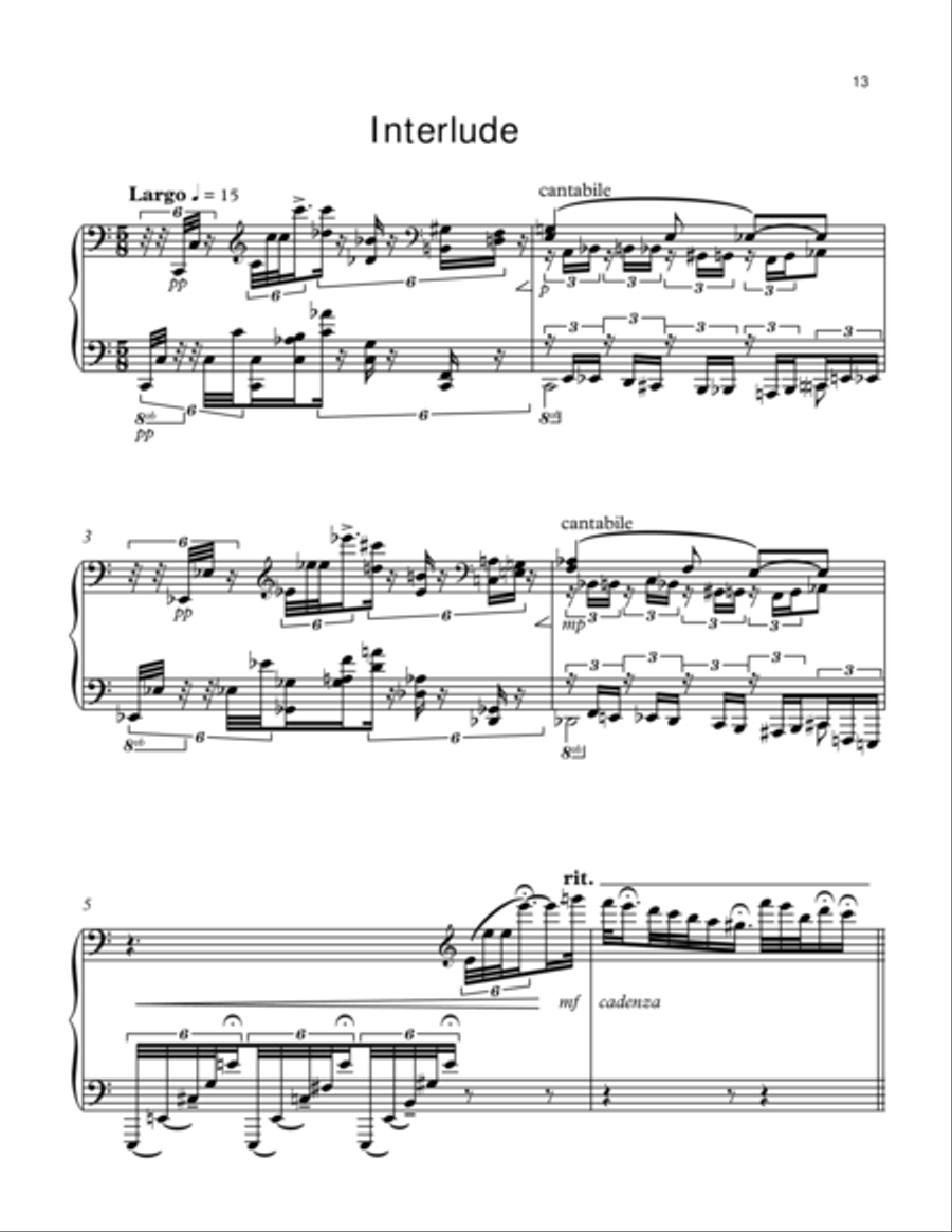 Impersonata: Movements II, III & IV Piano Solo scores gallery preview page 1