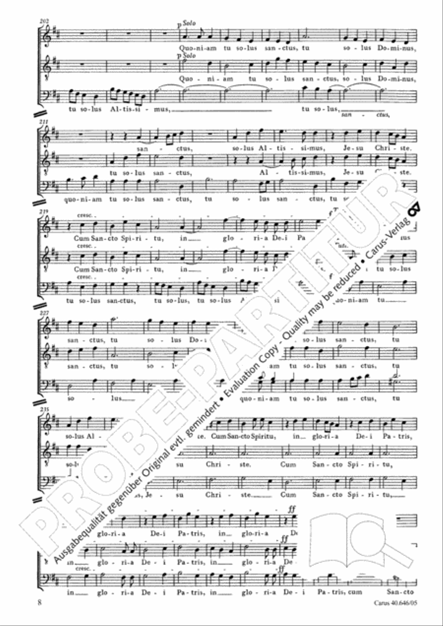 Mass in A major Mass in A major STB scores gallery preview page 9