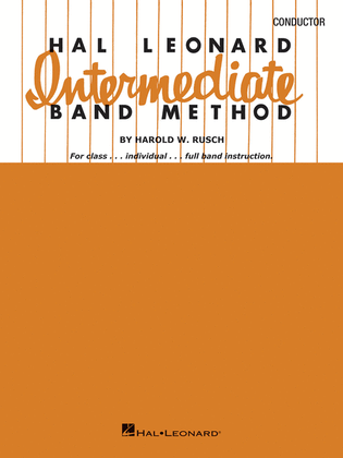 Book cover for Hal Leonard Intermediate Band Method - Conductor