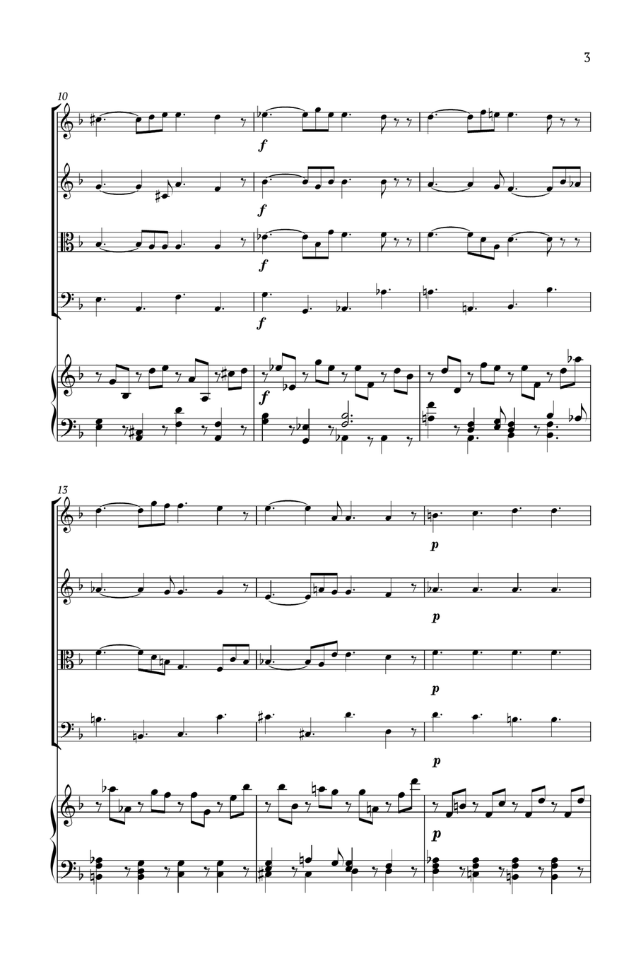Lacrimosa Piano Quintet scores gallery preview page 3
