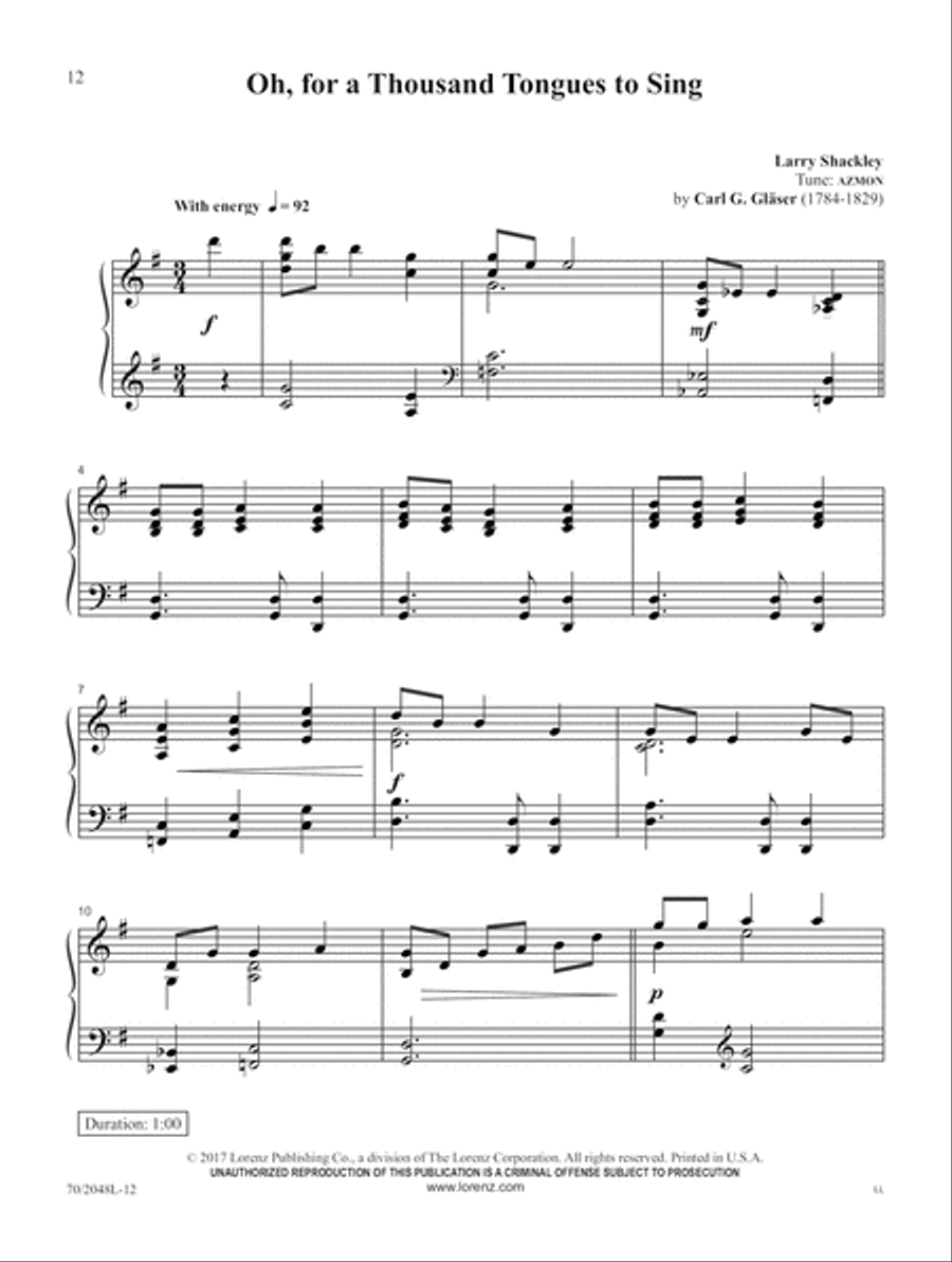 Sixty-Second Service Solutions Piano Solo scores gallery preview page 6