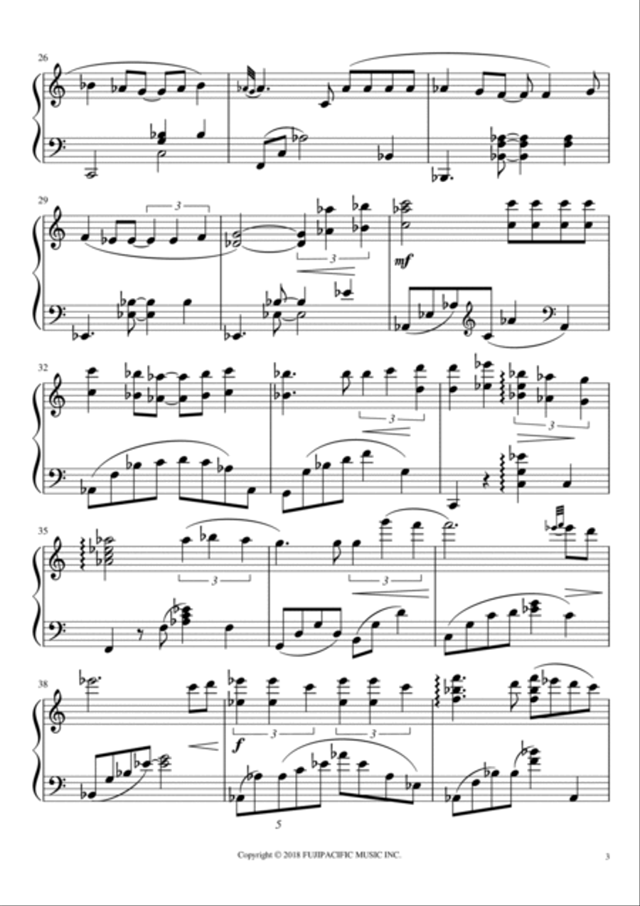 Dragon Ball Gt Piano Solo scores gallery preview page 3