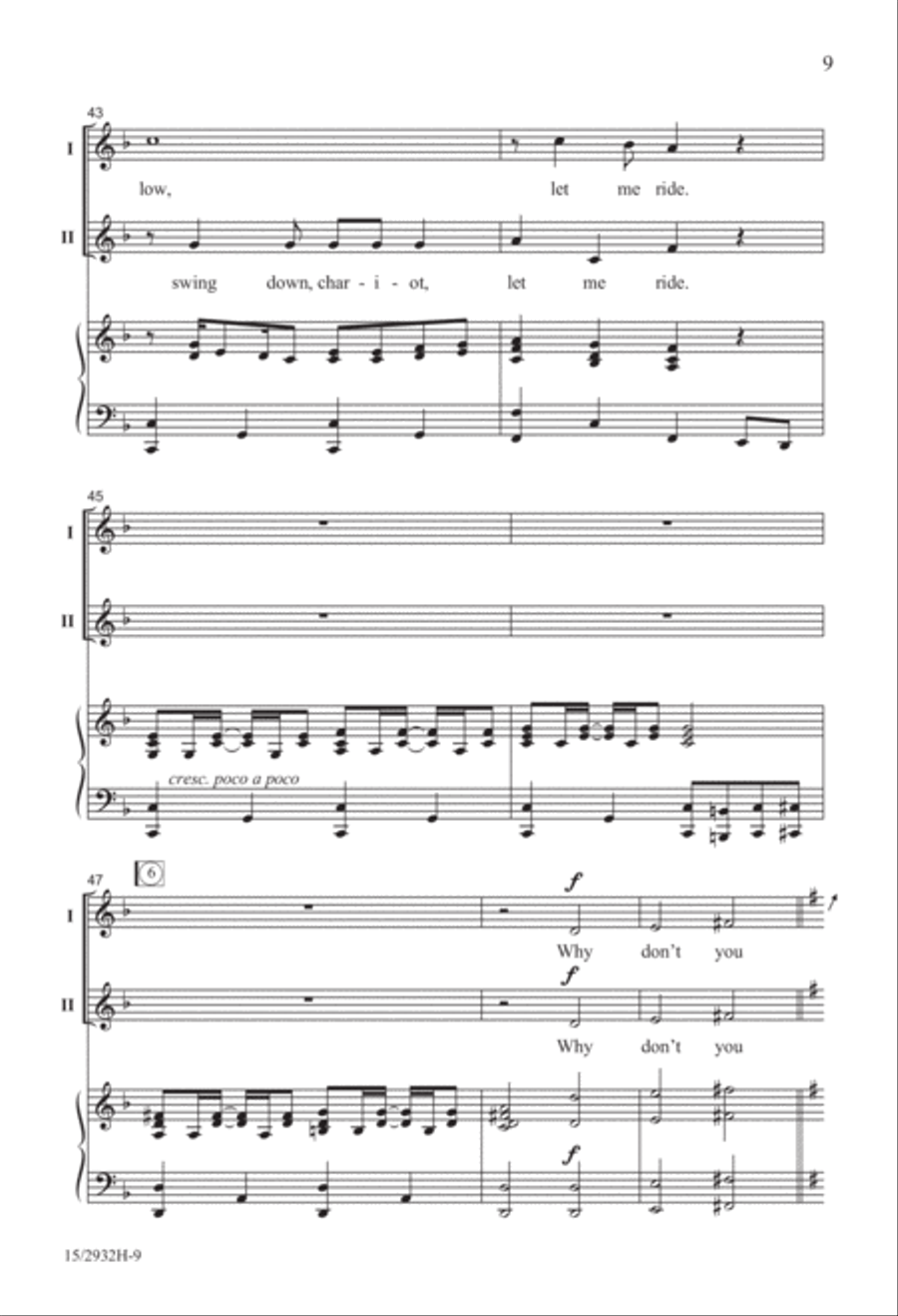 Swing Down, Ezekiel! 2-Part scores gallery preview page 10
