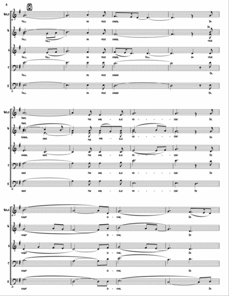 O Holy Night (as performed by Straight No Chaser) - SATB 4-Part scores gallery preview page 5