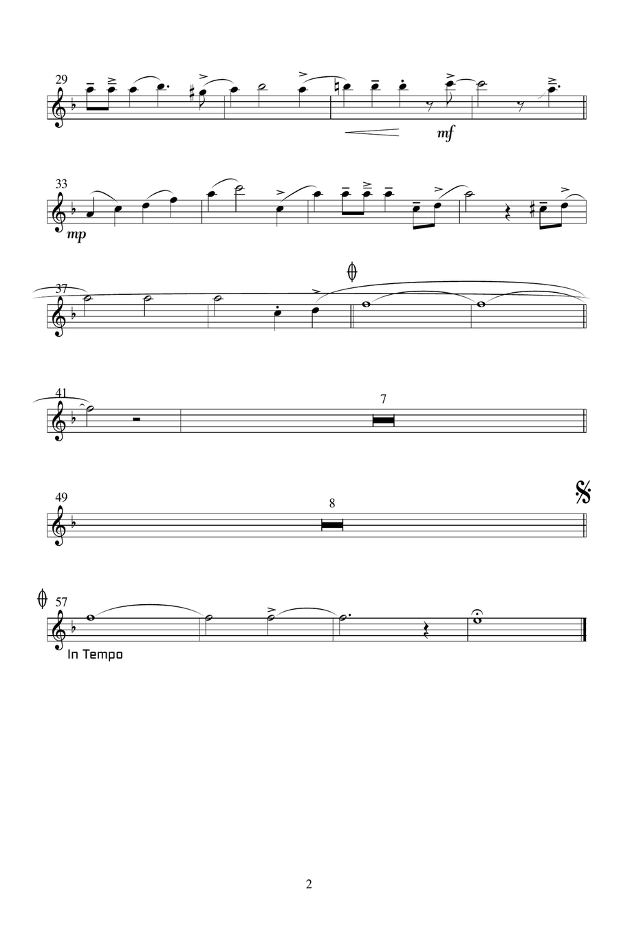 A Sleepin' Bee Jazz Ensemble scores gallery preview page 2