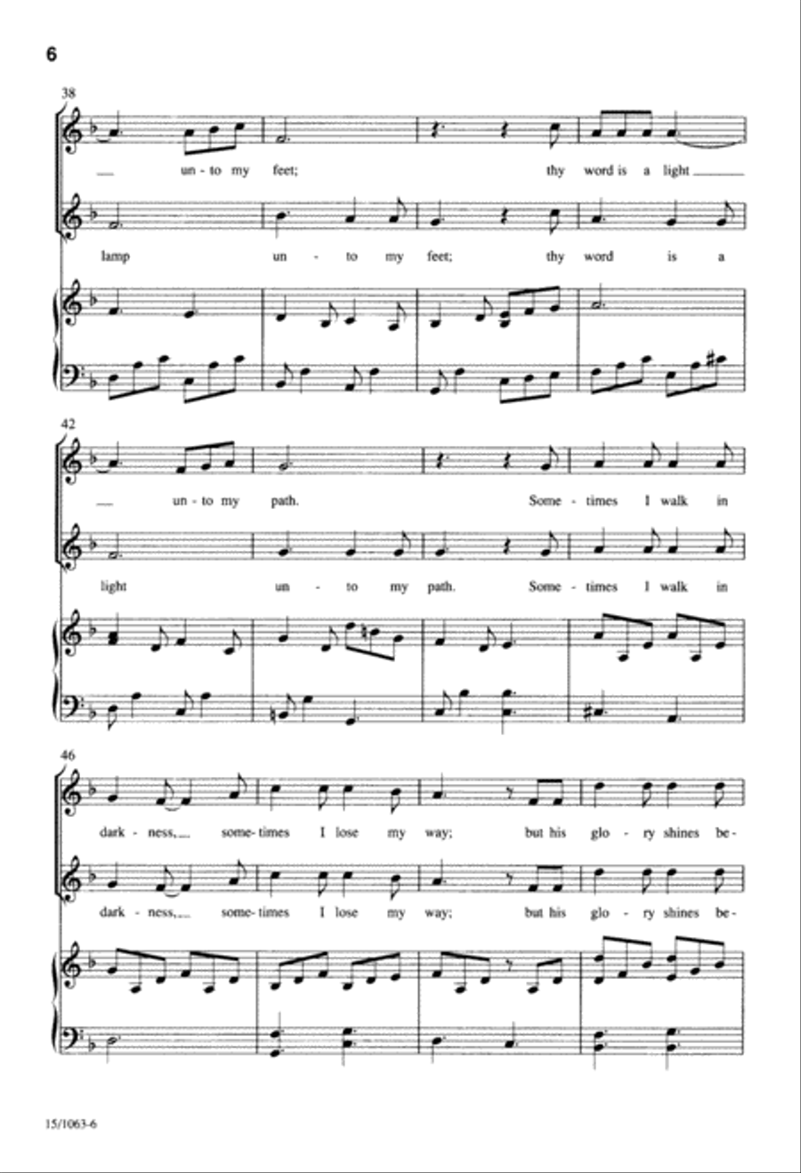 A Lamp Unto My Feet A Lamp Unto My Feet 2-Part scores gallery preview page 6