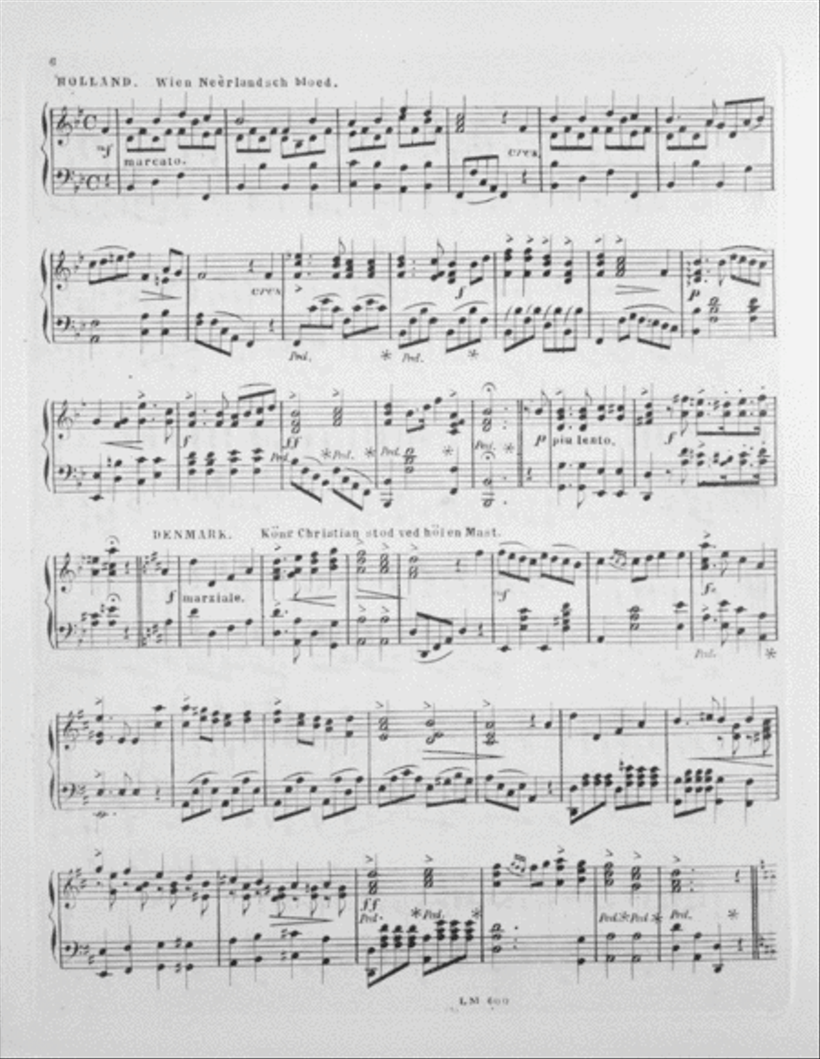 Grand International Medley (Potpourri Internationale) Piano Solo scores gallery preview page 5