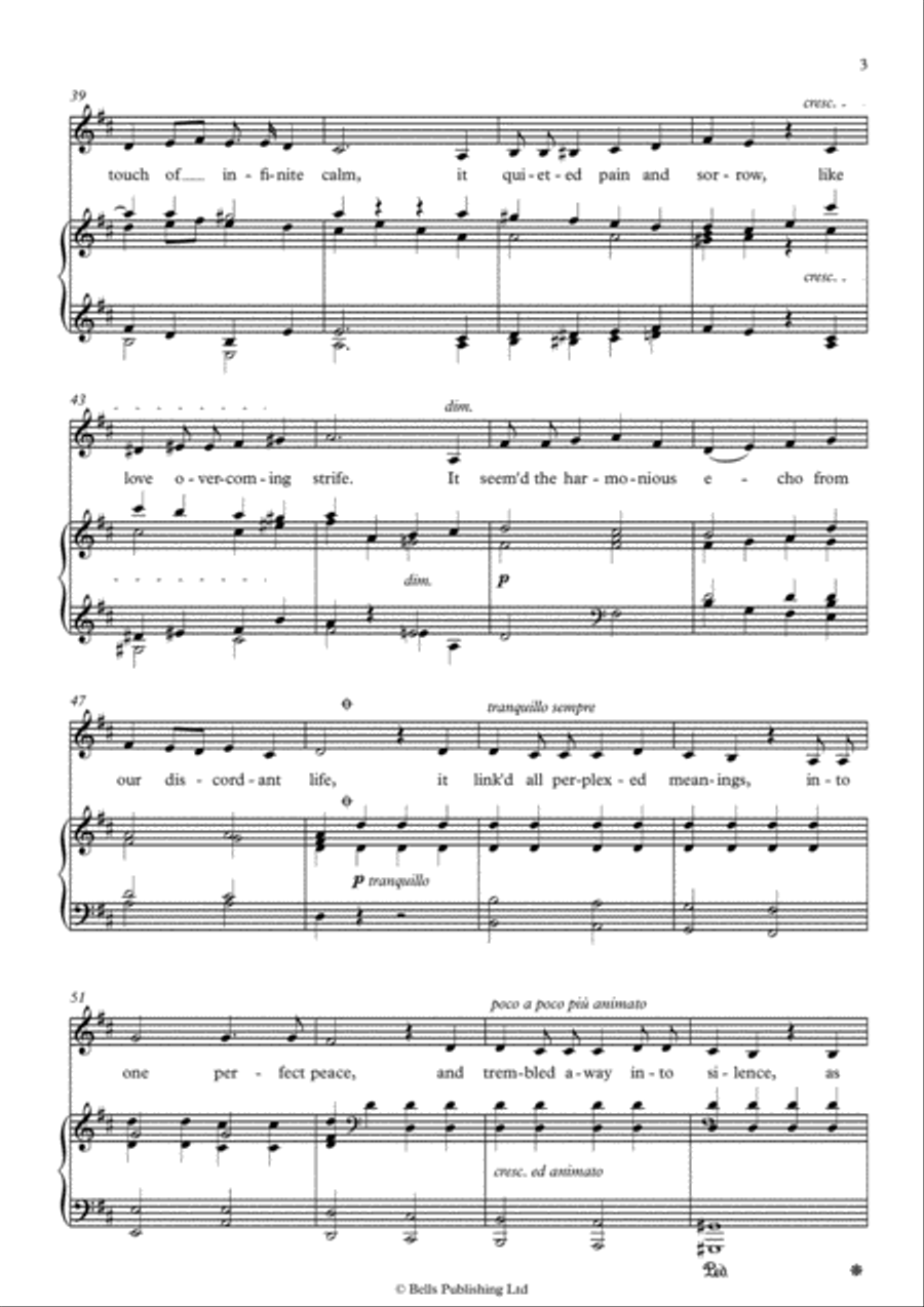 The Lost Chord (D Major) The Lost Chord (D Major) Voice Solo scores gallery preview page 3