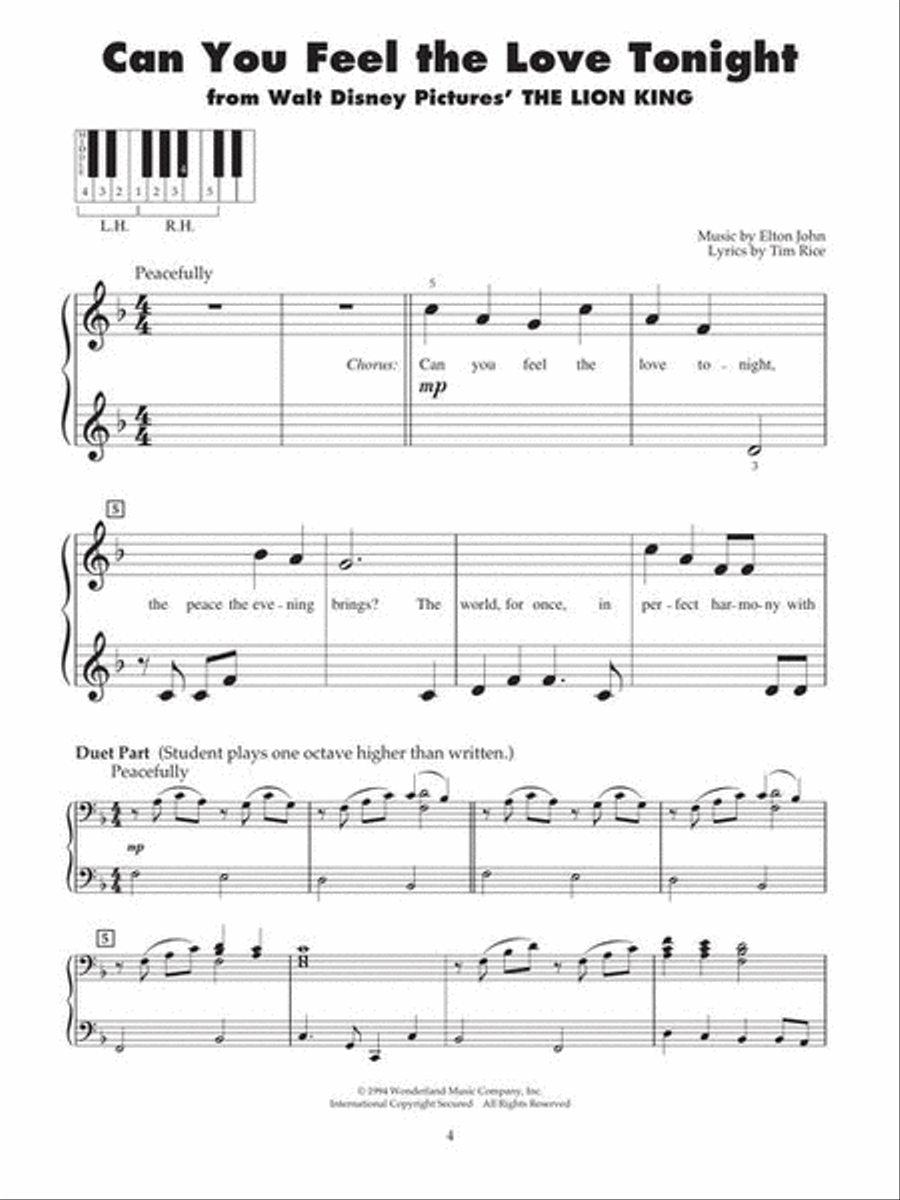 Disney Tunes Easy Piano scores gallery preview page 5