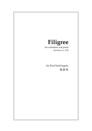 Filigree, for contrabass and piano