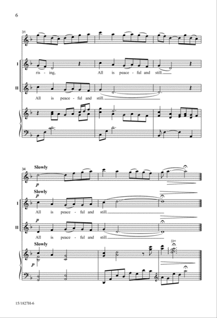 Kang Ding Flower Song Kang Ding Flower Song 2-Part scores gallery preview page 6