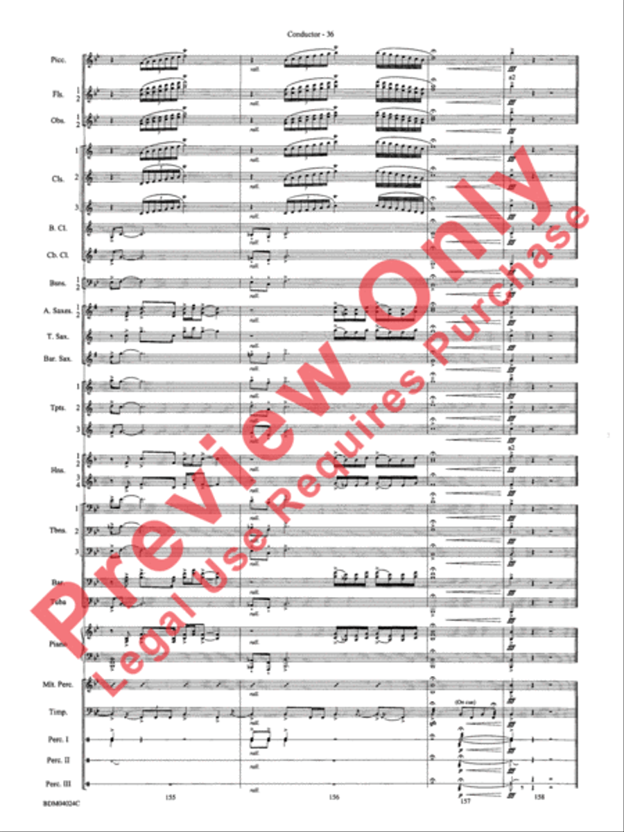 Ithaca (from The Odyssey (Symphony No. 2)) Concert Band scores gallery preview page 40