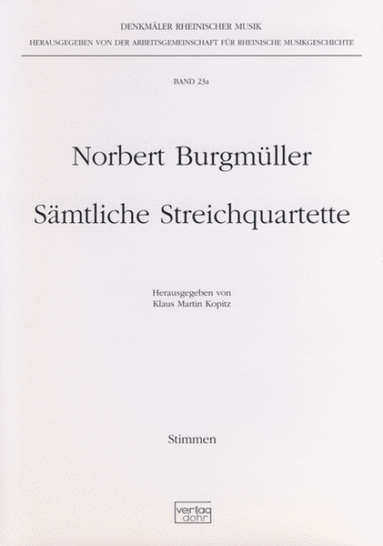 Sämtliche Streichquartette