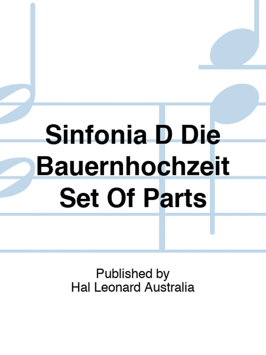 Sinfonia D Die Bauernhochzeit Set Of Parts