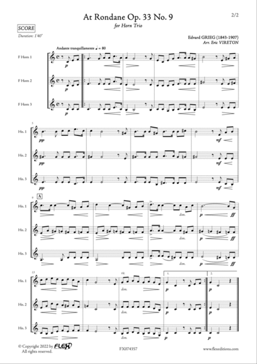 At Rondane Woodwind Trio scores gallery preview page 2