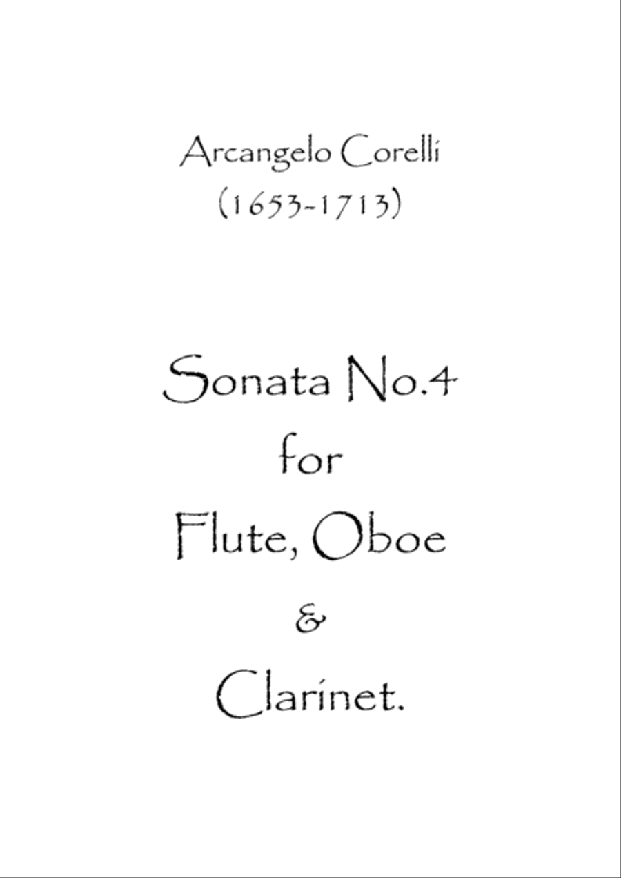 Sonata No.4 Woodwind Trio scores gallery preview page 1