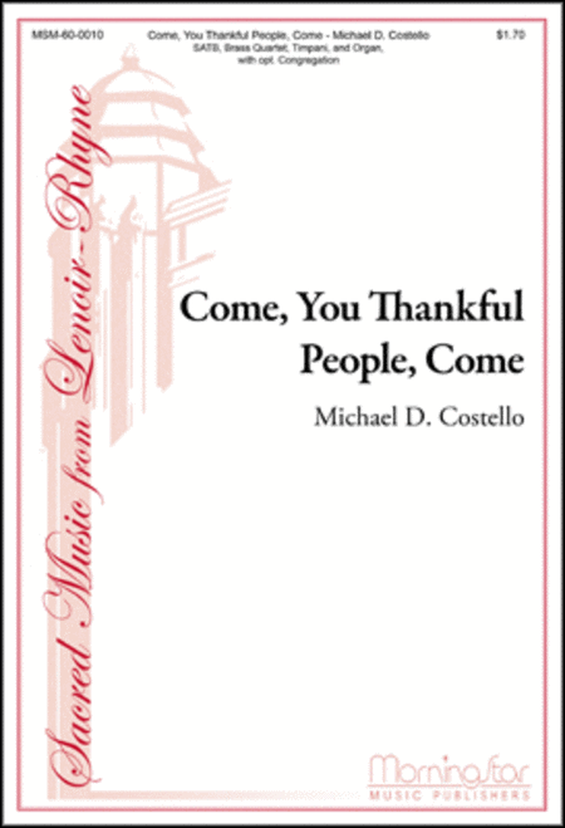 Come, You Thankful People, Come (Choral Score) image number null