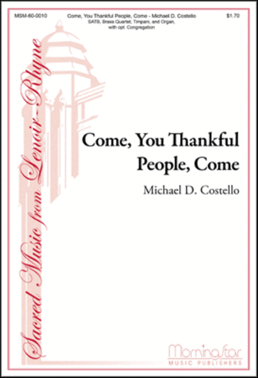 Come, You Thankful People, Come 4-Part scores gallery preview page 1