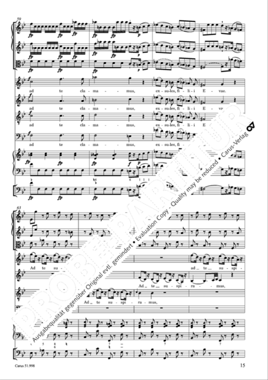 Salve Regina in g Salve Regina in g 4-Part scores gallery preview page 16