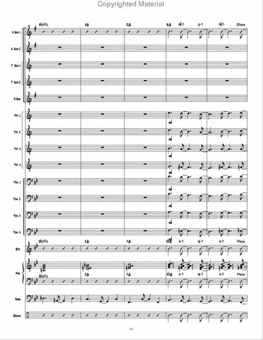 Skyline Bossa Jazz Ensemble scores gallery preview page 16