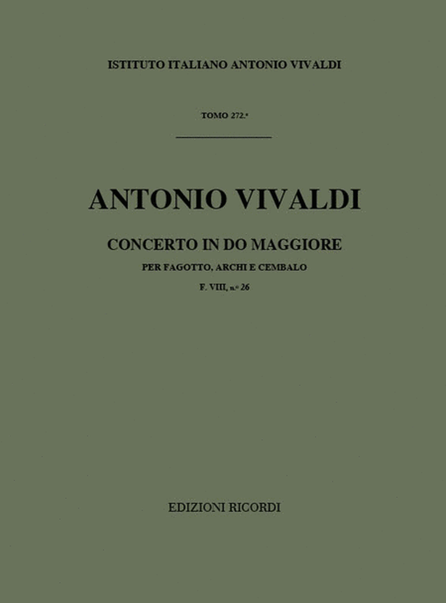 Concerto per Fagotto, Archi e BC in Do Rv 479