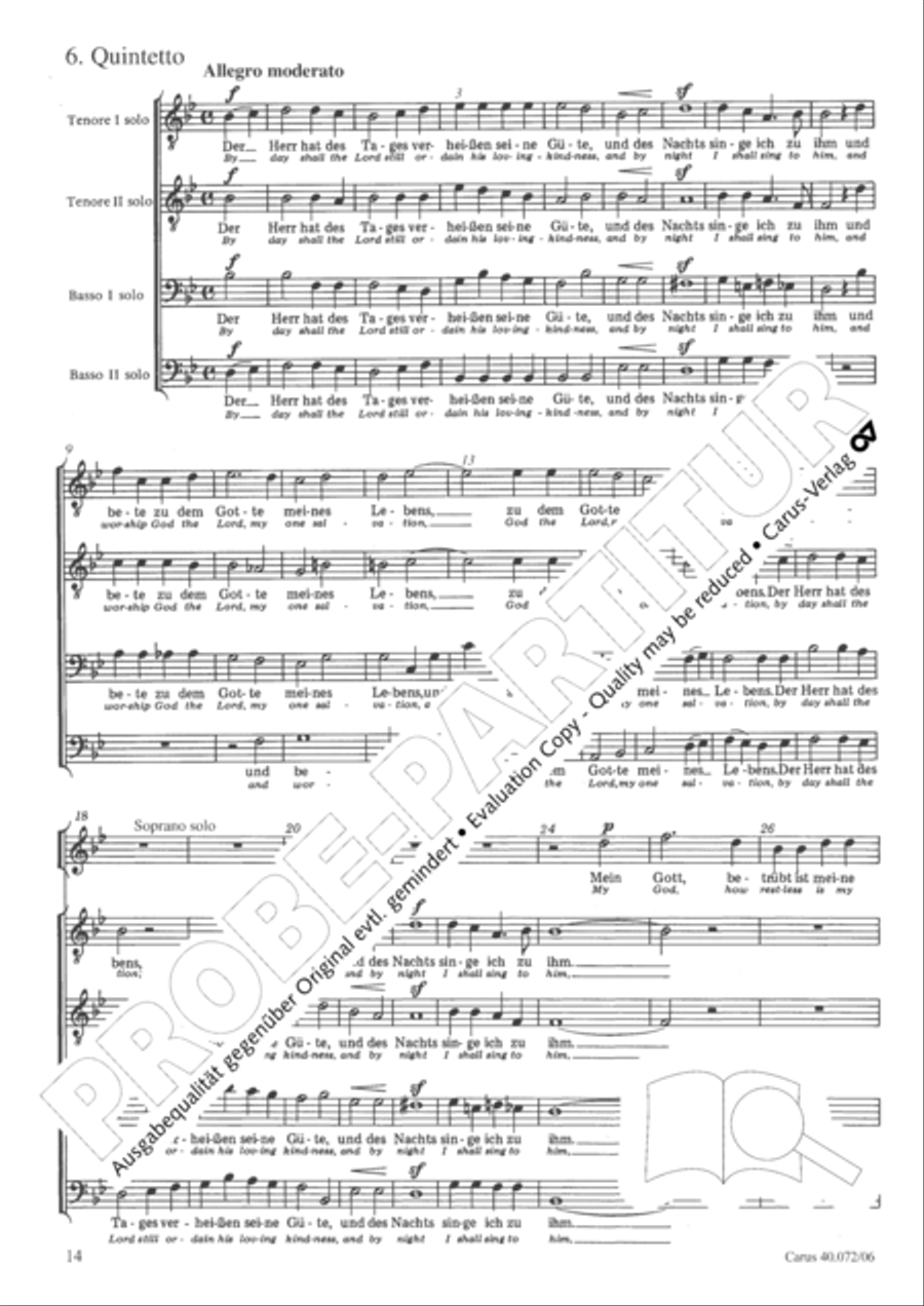 Psalm 42 4-Part scores gallery preview page 15