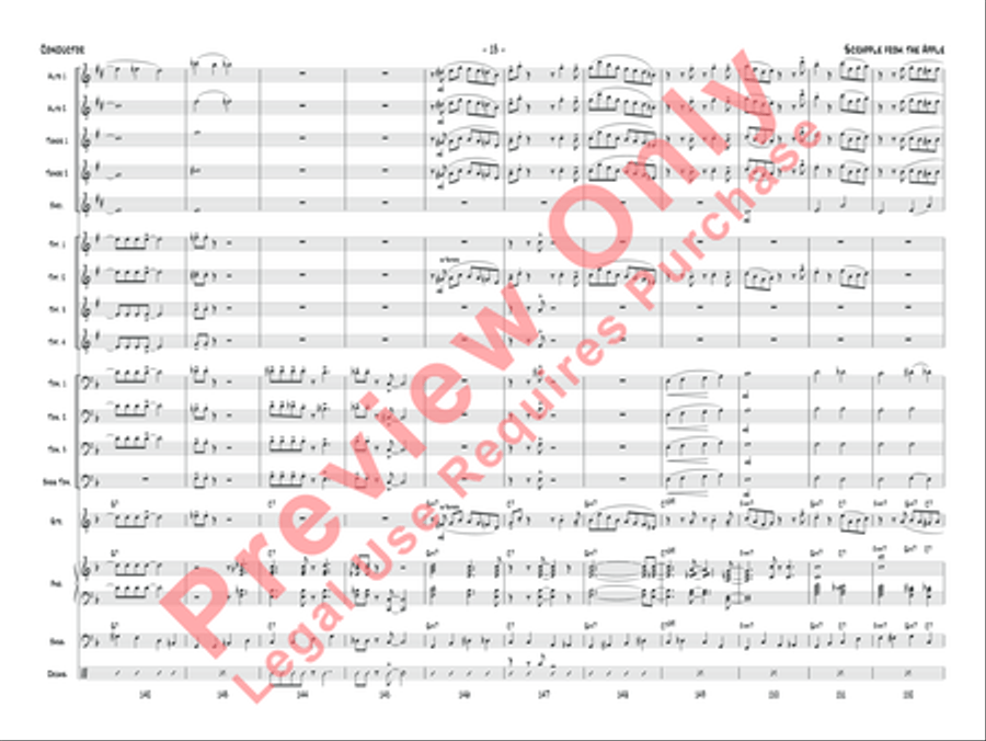 Scrapple from the Apple Jazz Ensemble scores gallery preview page 16