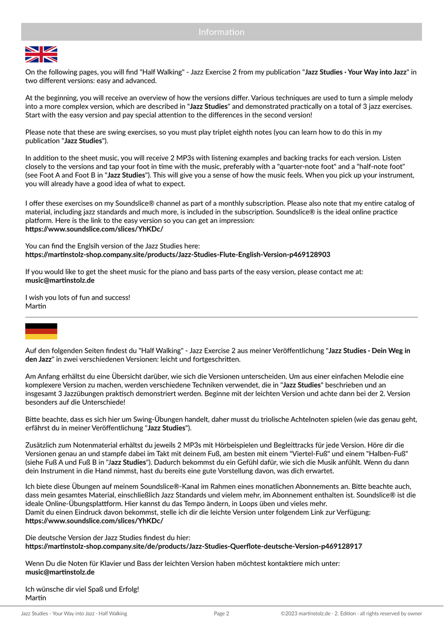 Jazz Exercise 2 Flute Solo scores gallery preview page 2