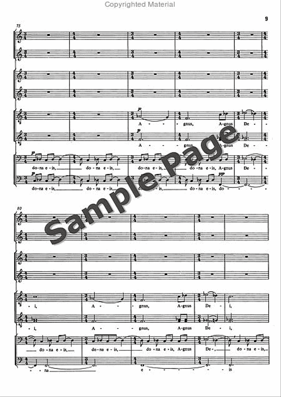 Agnus Dei (1981) Divisi scores gallery preview page 10
