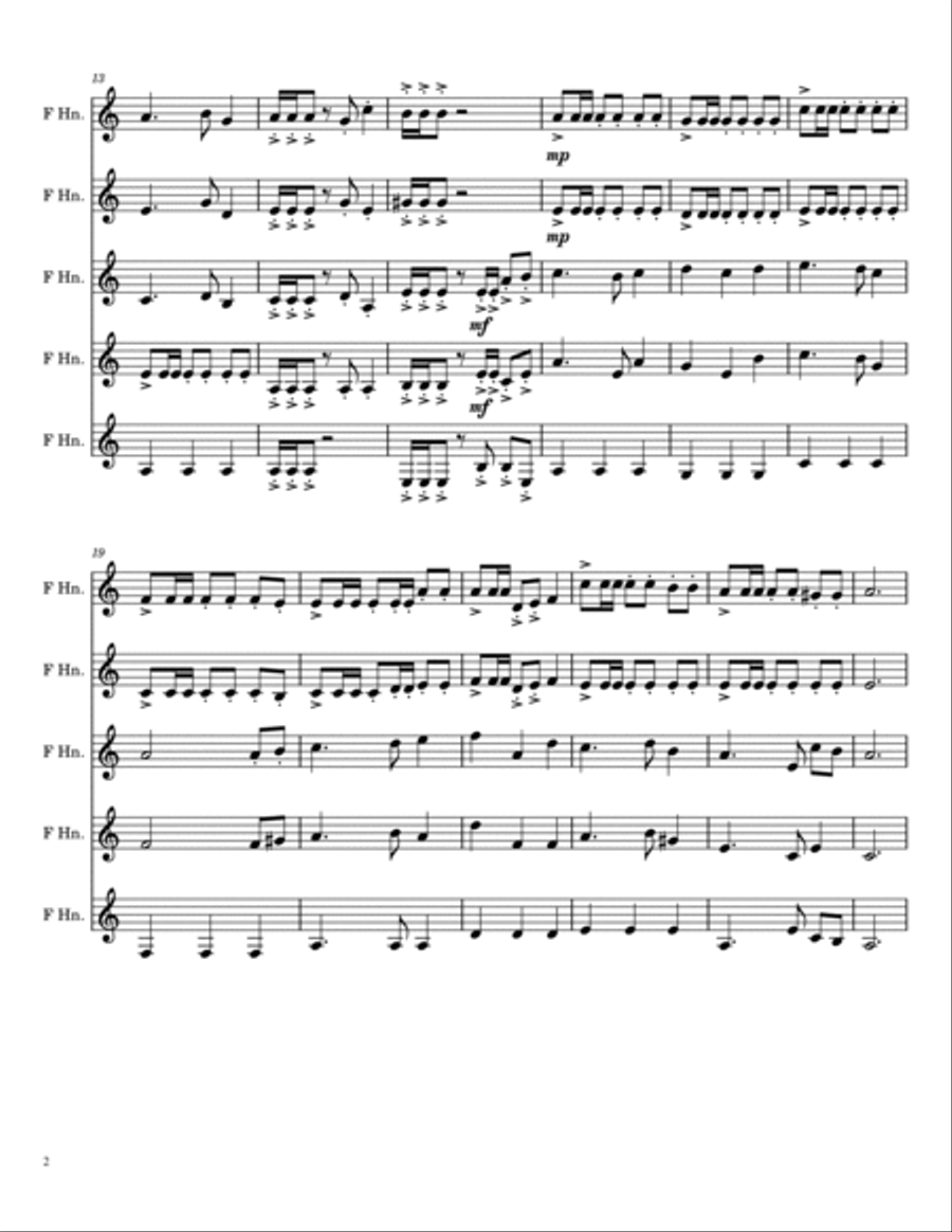 Pirates Of The Caribbean Pirates Of The Caribbean Brass Ensemble scores gallery preview page 2