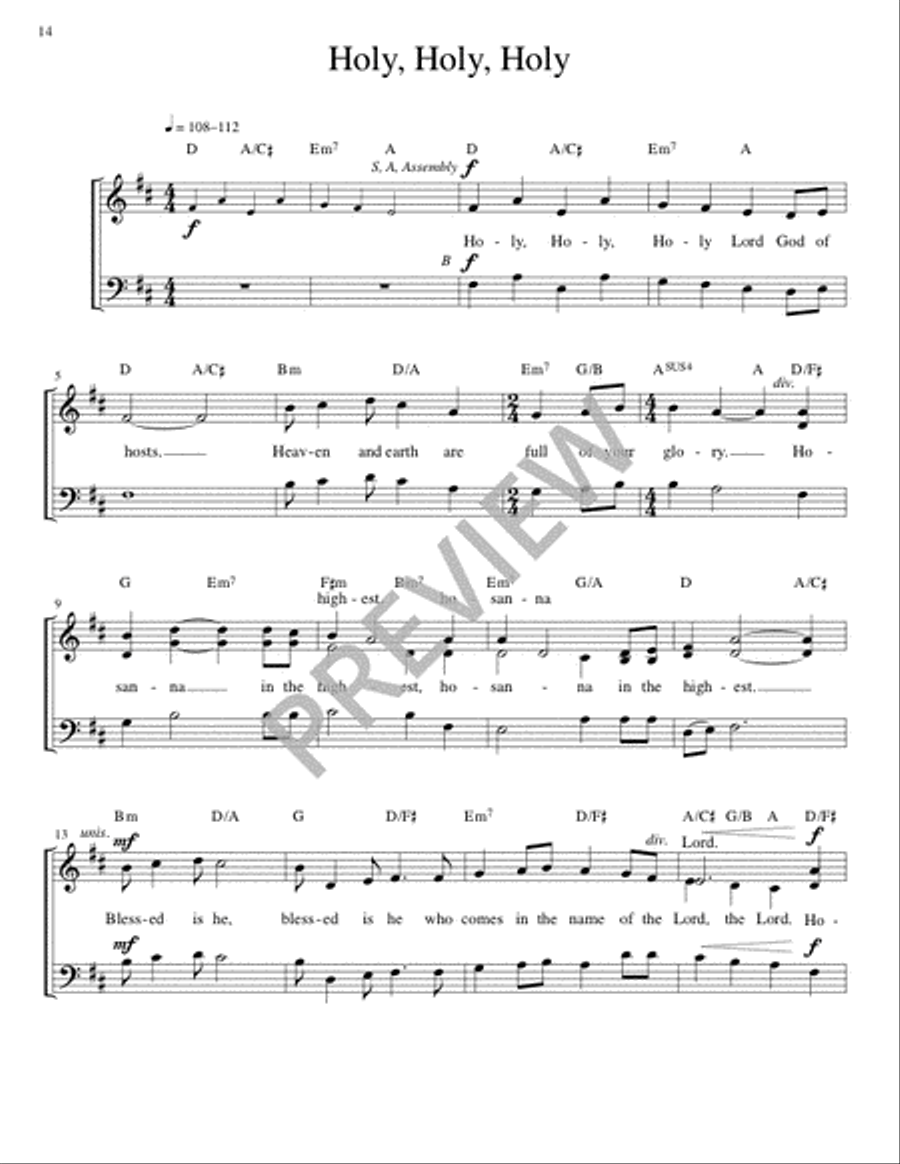 Mass of Joy and Peace - Guitar edition Guitar scores gallery preview page 14