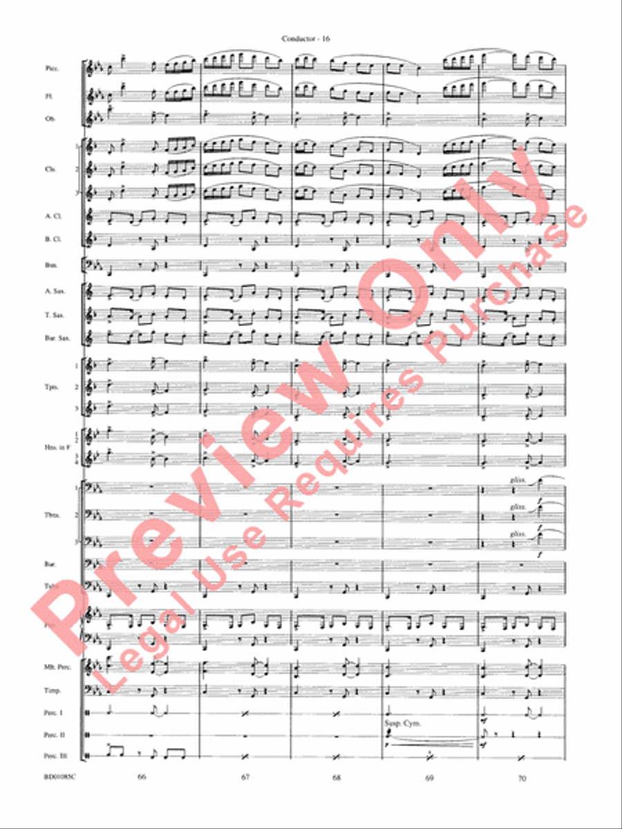 The Ascension Concert Band scores gallery preview page 19