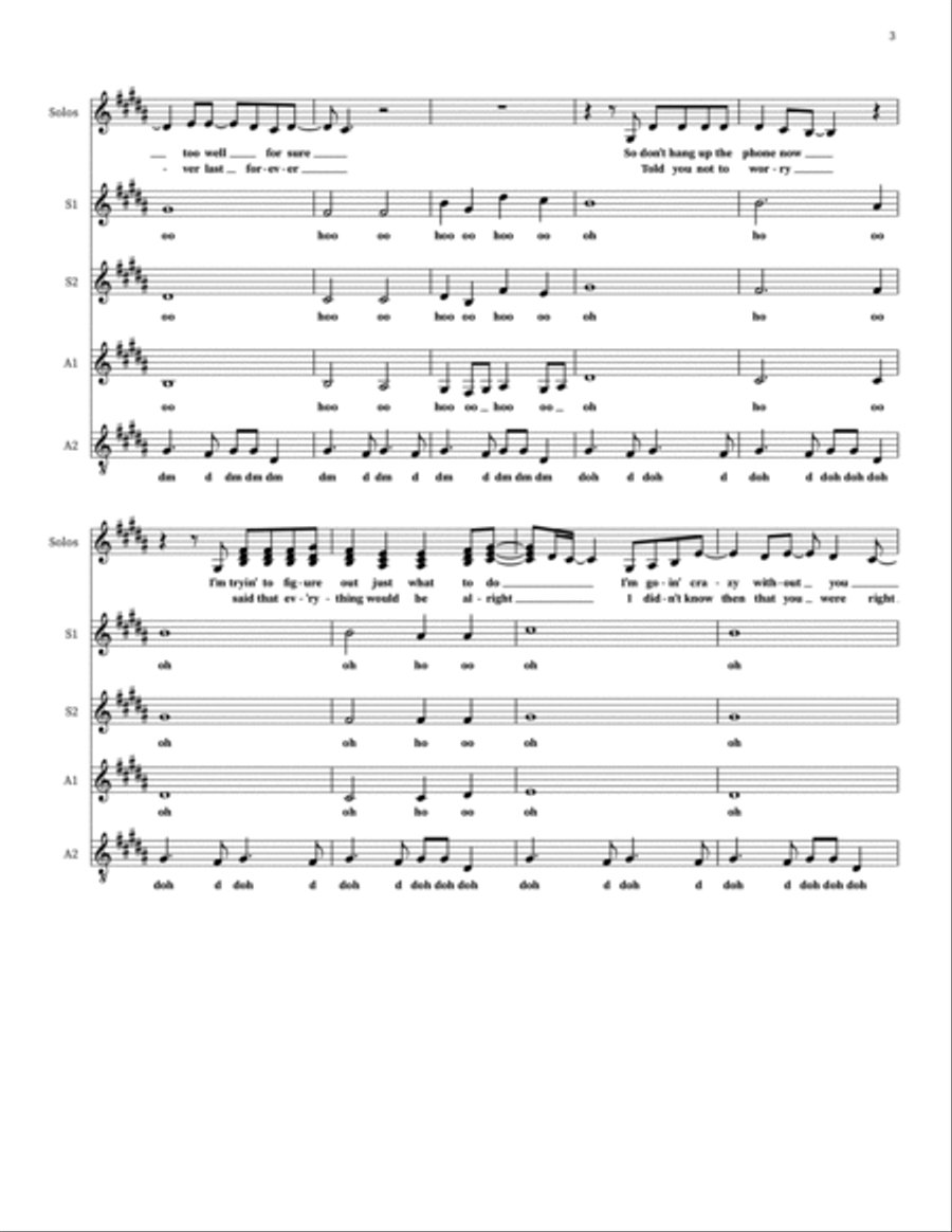 I Want You Back 4-Part scores gallery preview page 3