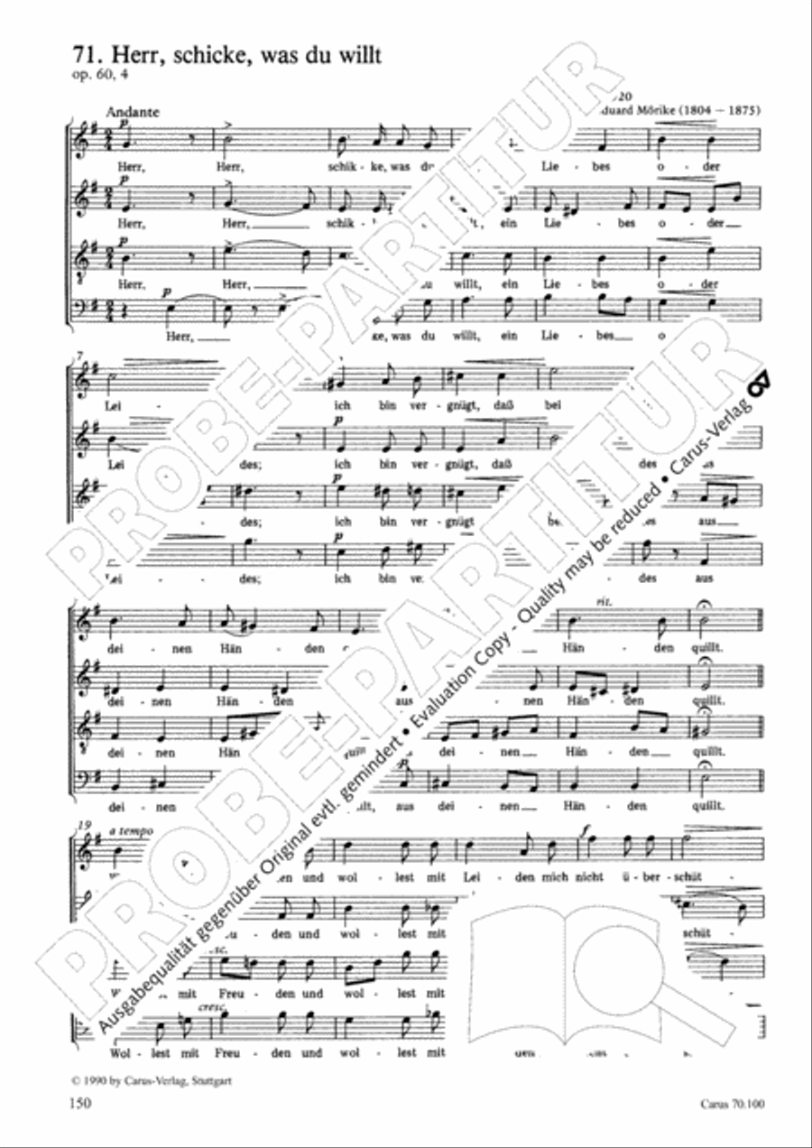 Geistliches Chorbuch der Romantik Choir scores gallery preview page 151