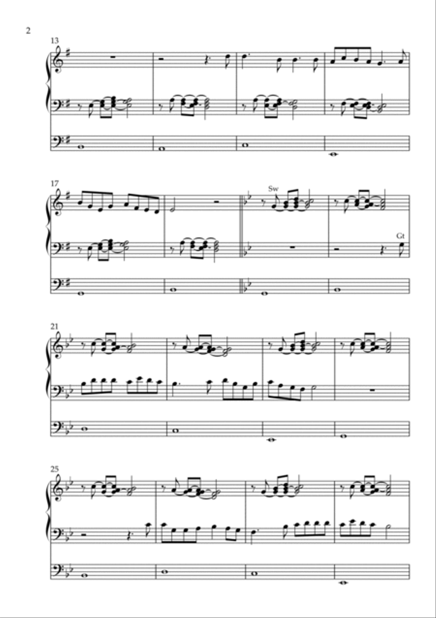 Meditation on Veni Emmanuel, Op. 170 (Organ Solo) by Vidas Pinkevicius Organ Solo scores gallery preview page 2