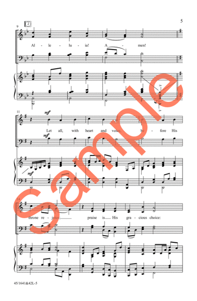 A Festival of Hymns SATB image number null