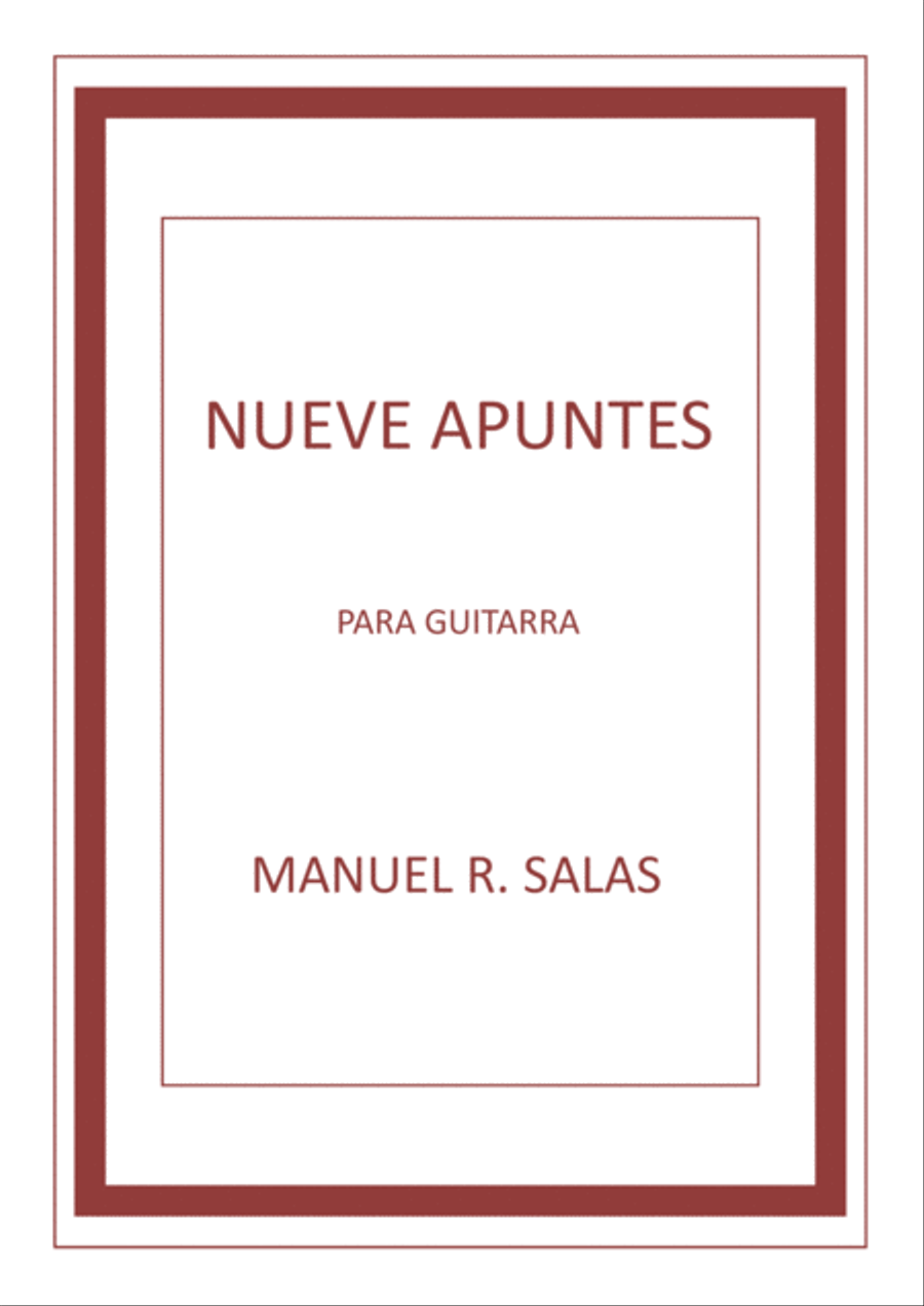 Nueve apuntes Nueve apuntes Guitar Solo scores gallery preview page 1