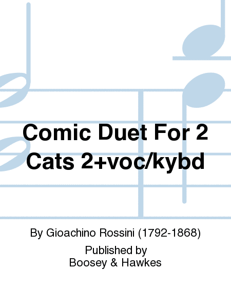 Comic Duet For 2 Cats 2+voc/kybd