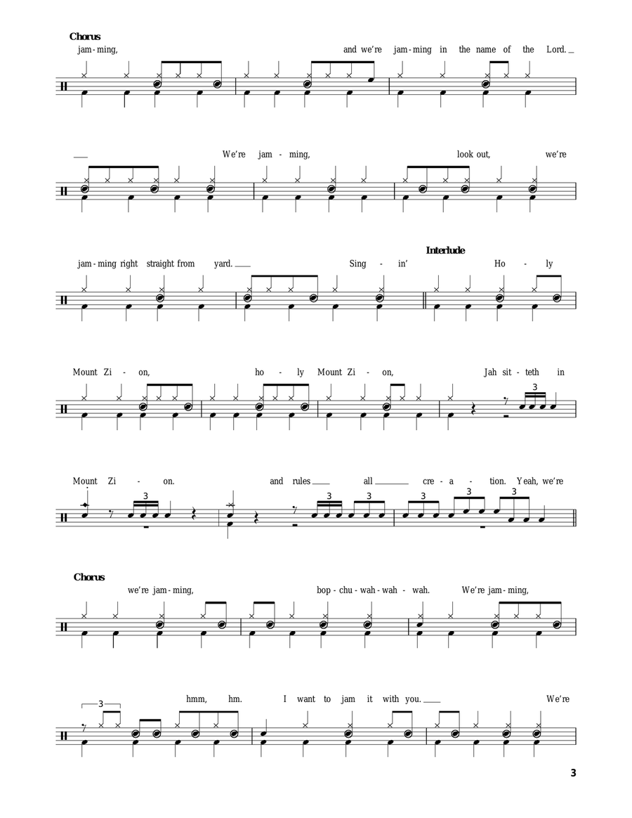 Jamming Drum Set scores gallery preview page 3