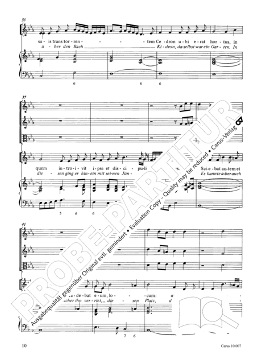 St. John Passion (Johannes-Passion) TB scores gallery preview page 11