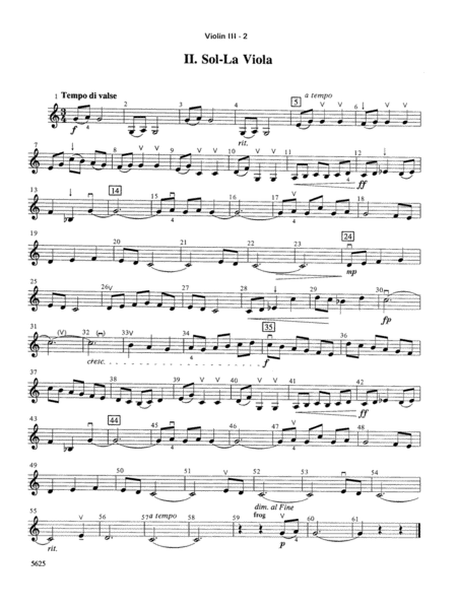 Serendipity Suite: 3rd Violin (Viola [TC])