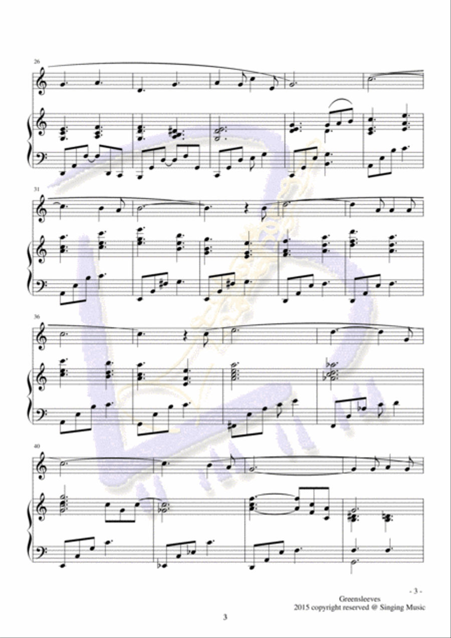 O, Holy Night, for Instrument and Piano English Horn scores gallery preview page 3