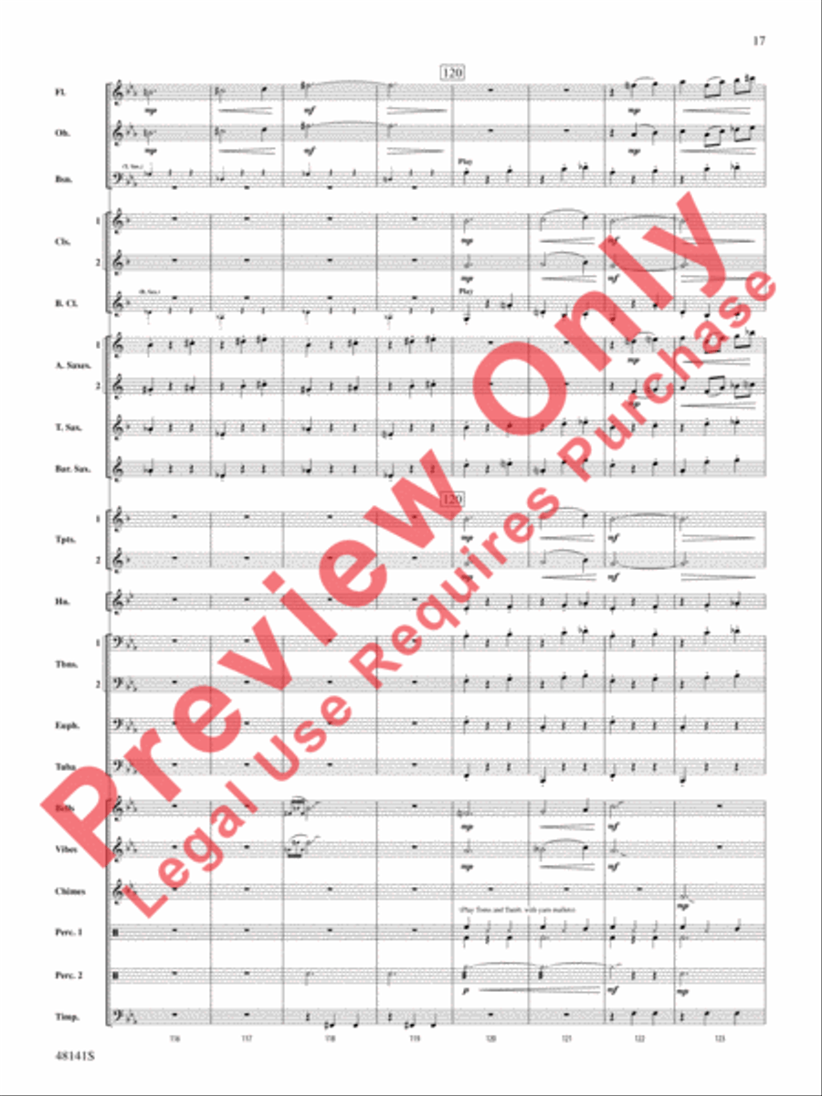The Offerings of Nadab and Abihu Concert Band scores gallery preview page 18