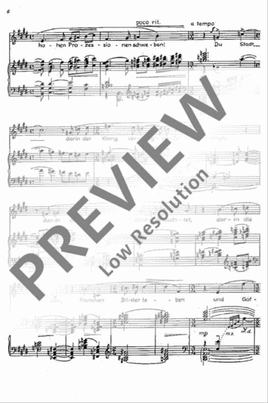 Sonett für Wien Mezzo-Soprano Voice scores gallery preview page 7
